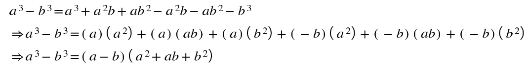 What Is The Formula For A Cube Minus B Cube