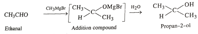 Ethanal to propan - 2 - ol