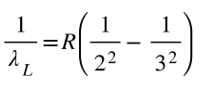 smallest wavelength in the Balmer series is calculated