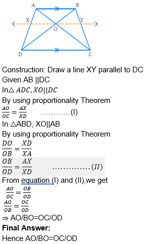 Draw a line XY parallel to DC