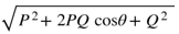 two vectors as P and Q