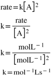 second order reaction