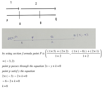 line segment in the ratio 1:2